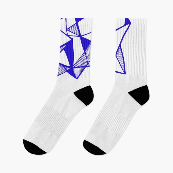 Item preview, Blue Geometric abstract triangles designed and sold by Carolina Salazar.