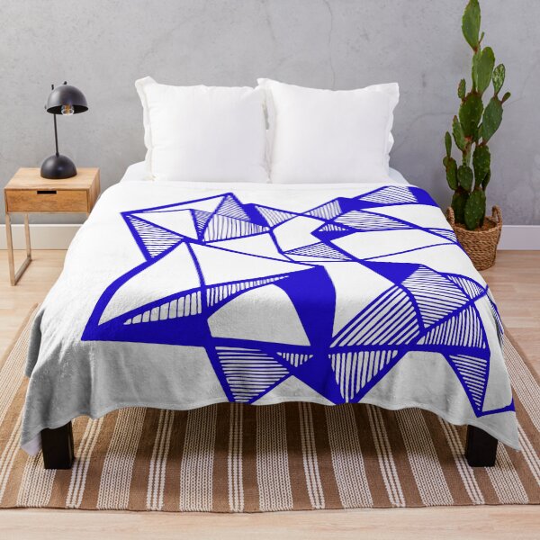 Item preview, Blue Geometric abstract triangles designed and sold by Carolina Salazar.