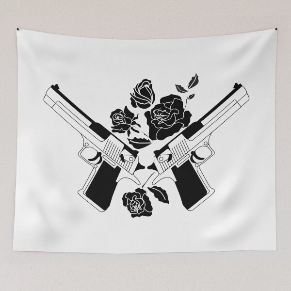 Item preview, Desert Eagle with roses. designed and sold by emphatic.