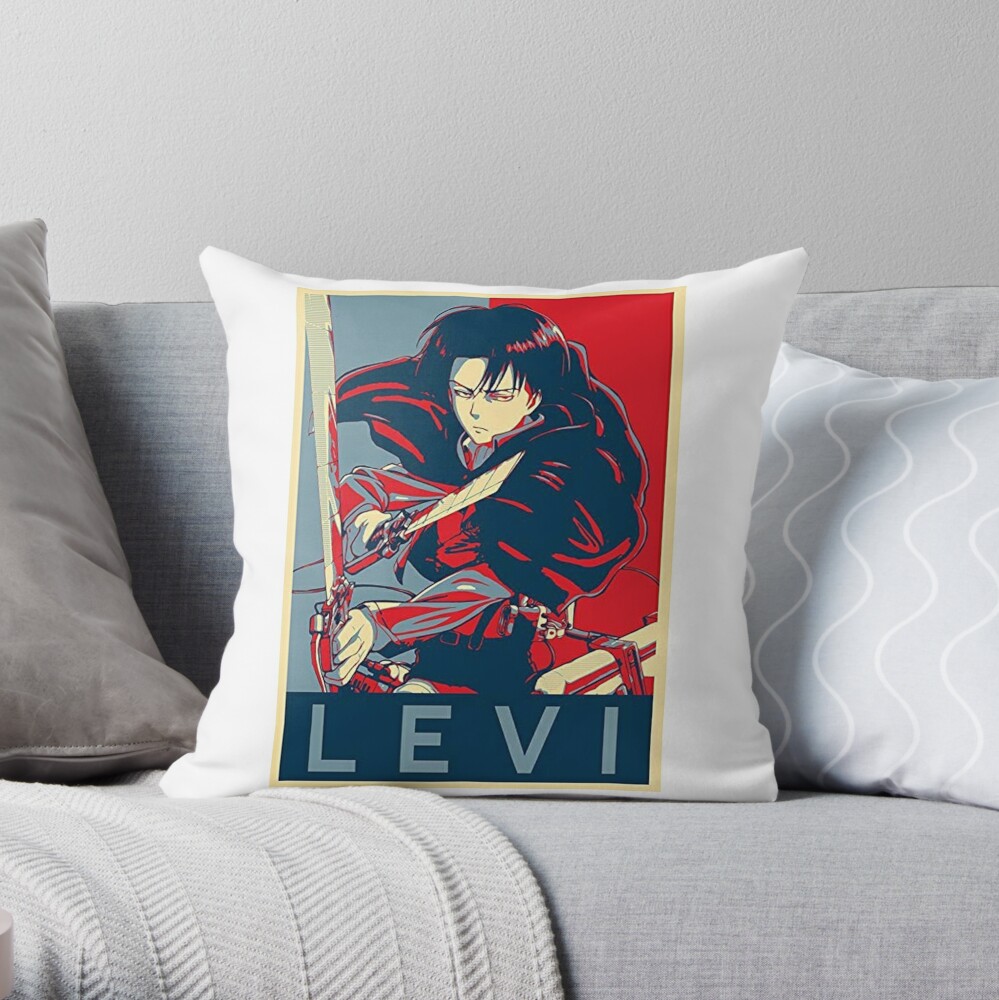 levi attack on titan pillow