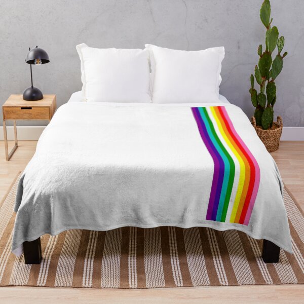 Item preview, Gay Pride LGBT Subtle Rainbow Stripe Flag 2018 LoveFest designed and sold by phoxydesign.