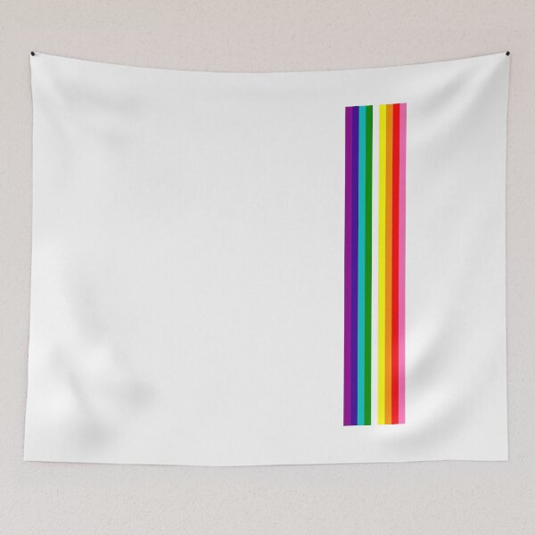 Item preview, Gay Pride LGBT Subtle Rainbow Stripe Flag 2018 LoveFest designed and sold by phoxydesign.