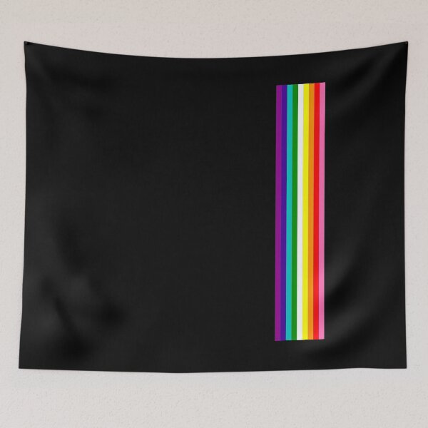 Item preview, Gay Pride LGBT Subtle Rainbow Stripe Flag 2018 LoveFest designed and sold by phoxydesign.