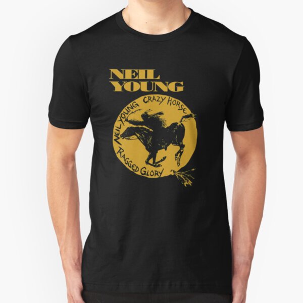 new crazy horse neil young tour 2020 demiduit Slim Fit T-Shirt