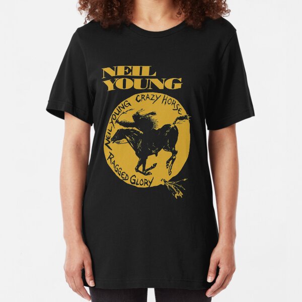 new crazy horse neil young tour 2020 demiduit Slim Fit T-Shirt