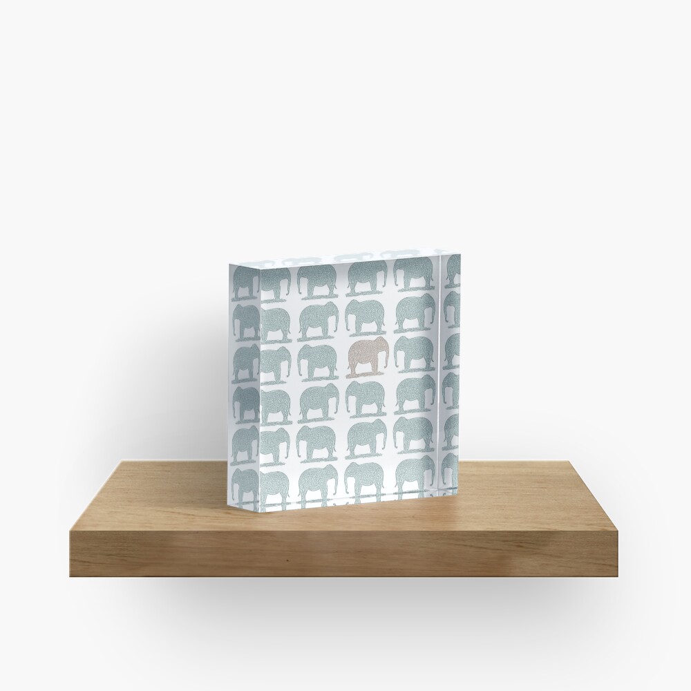 Elephant Friends Acrylic Block