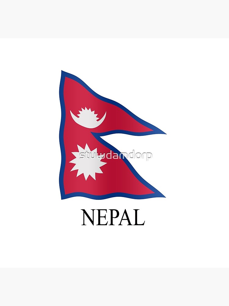 "Nepali flag" Throw Pillow for Sale by stuwdamdorp Redbubble