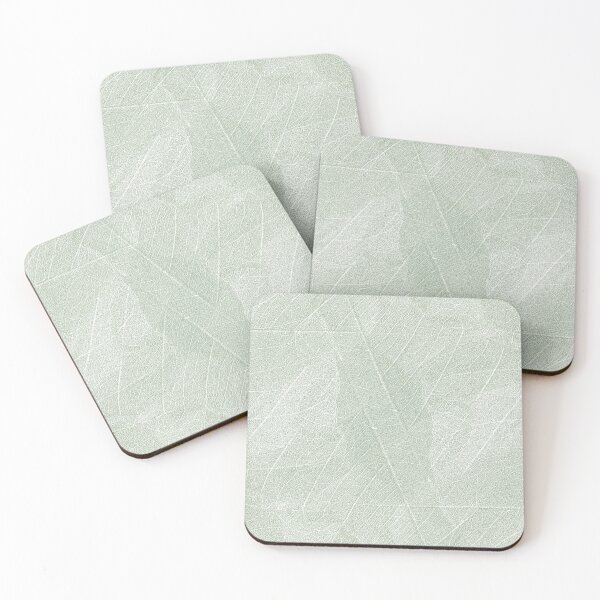 Item preview,  Natural Abstract Energy Light Soft Pastel Green Skeleton Leaf Layers Design designed and sold by Jenny Meehan Art Prints and Patterns  .