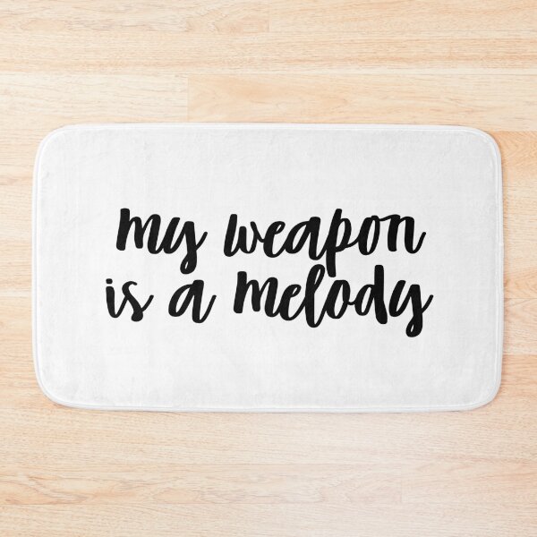 Item preview, MY WEAPON IS A MELODY designed and sold by christikdesigns.