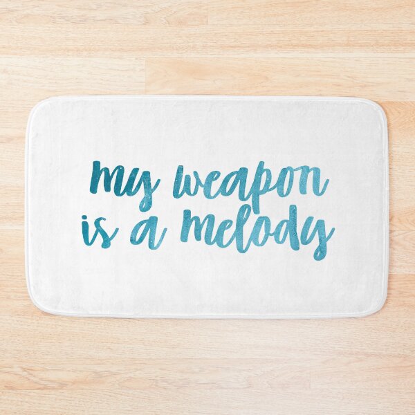 Item preview, MY WEAPON IS A MELODY (BLUE) designed and sold by christikdesigns.
