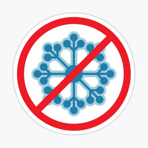 Item preview, No Snow Flake Symbol designed and sold by Zethinova.