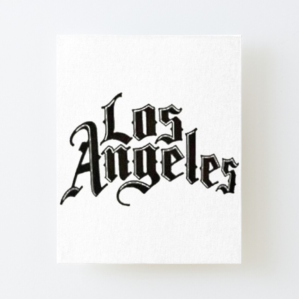 Los Angeles Custom Letters Script | Art Board Print