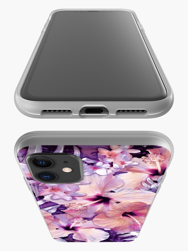 Alternate view of Violet Vintage Tropical iPhone Case & Cover