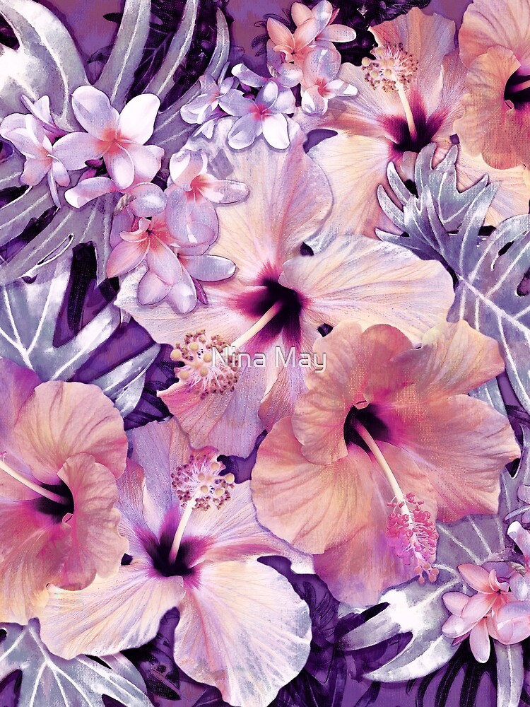 Violet Vintage Tropical by ninabmay
