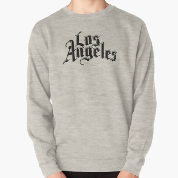 Los Angeles Old English Style Script Hoodie Type Lettering 