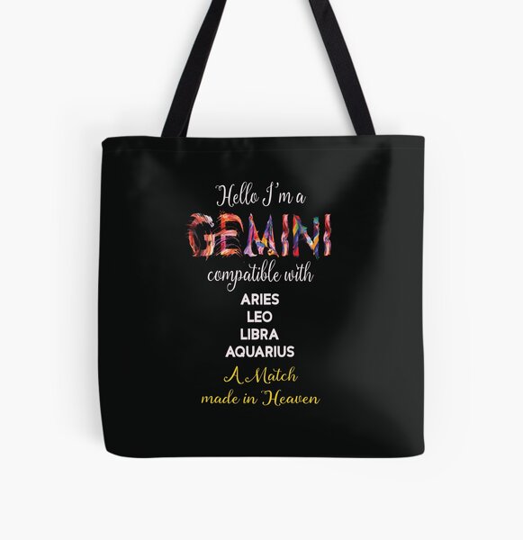 Gemini the Twins All Over Print Tote Bag