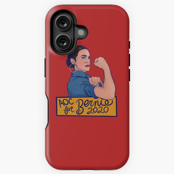 Vista previa del artículo con la obra «AOC for Bernie 2020», diseñado y vendido por Boog Monst .