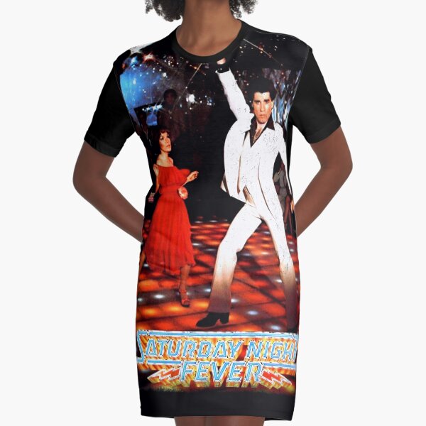 It's Saturday Night Fever, It's Disco Time !! Graphic T-Shirt Dress