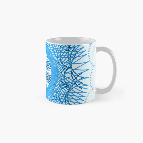 Blue Spirograph Classic Mug