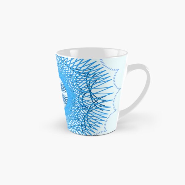 Blue Spirograph Tall Mug