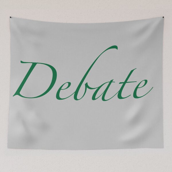 Item preview, Debate Cursive (Green) designed and sold by debatethewayout.