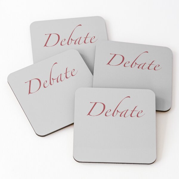 Item preview, Debate Cursive (Maroon) designed and sold by debatethewayout.
