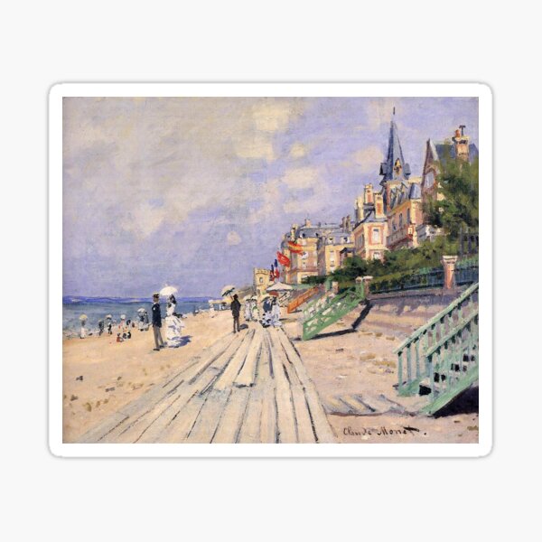 Item preview, The Boardwalk at Trouville - Claude Monet  designed and sold by RBEnt.