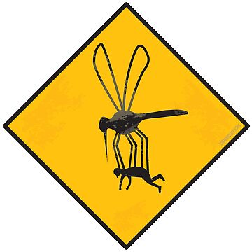 Artwork thumbnail, Warning Sign - Mega Mosquito Zone by thedrumstick