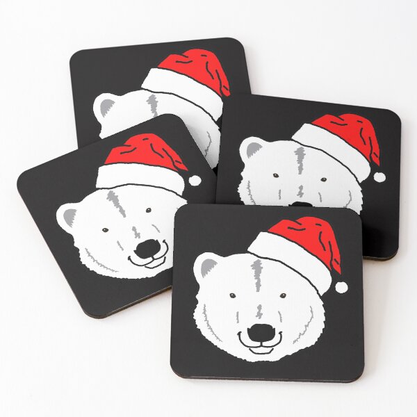 Item preview, polar bear christmas hat design designed and sold by baingraphics.