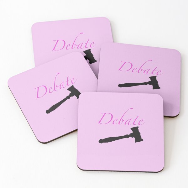 Item preview, Pink Cursive Debate (With Gavel) designed and sold by debatethewayout.
