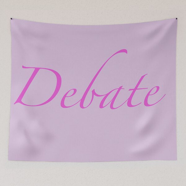 Item preview, Debate Cursive (Pink) designed and sold by debatethewayout.