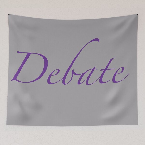 Item preview, Debate Cursive (Purple) designed and sold by debatethewayout.
