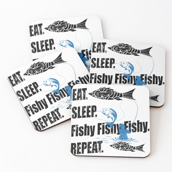 Item preview, Eat Sleep Fishy Repeat, Any Questions? Funny designed and sold by shurikaner.