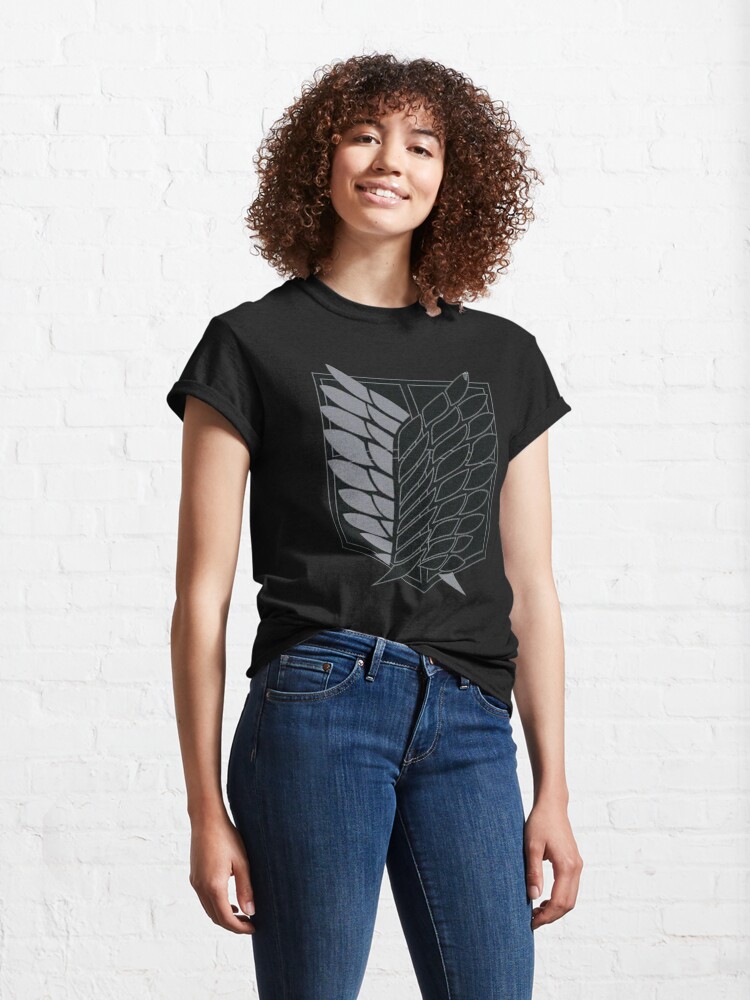 Alternate view of Exploration Battalion - SNK - B&W Classic T-Shirt