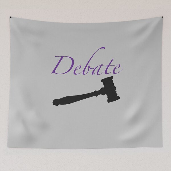 Item preview, Purple Cursive Debate (With Gavel) designed and sold by debatethewayout.