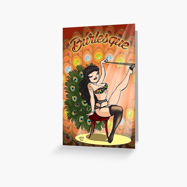 Item preview, Burlesque pin up designed and sold by Anna R. Carrino.