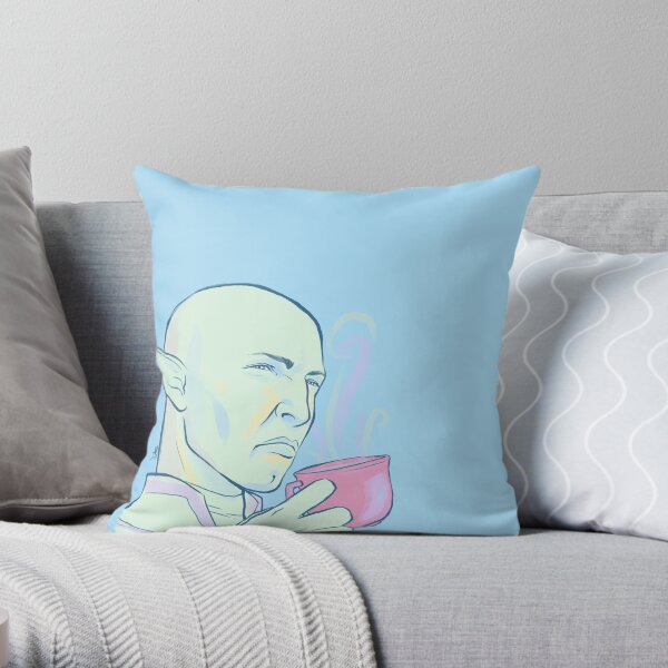 Solas greatly disapproves Throw Pillow