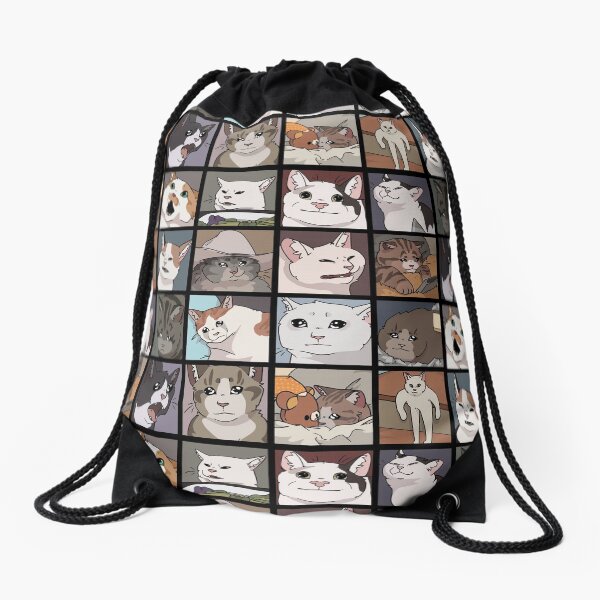 Meme Cats 2.0 Drawstring Bag
