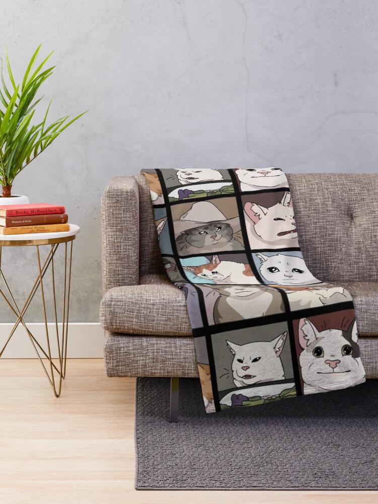 Alternate view of Meme Cats 2.0 Throw Blanket