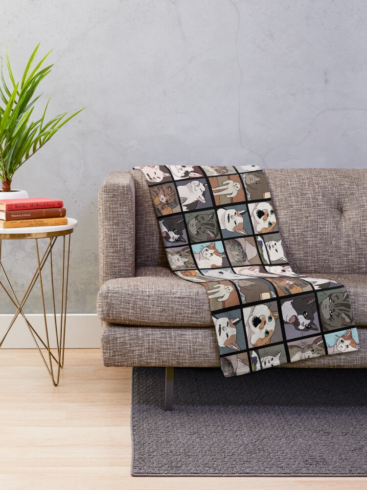 Alternate view of Meme Cats 2.0 Throw Blanket