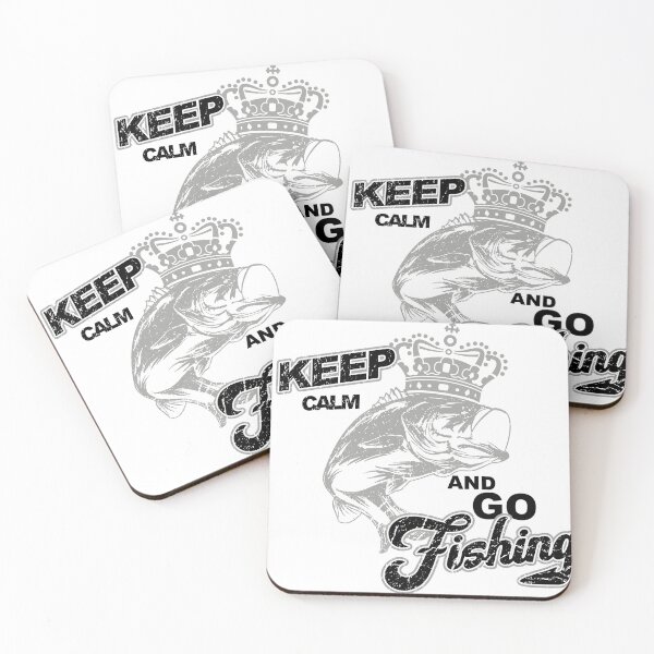 Item preview, Keep calm and go fishing, funny angler saying designed and sold by shurikaner.
