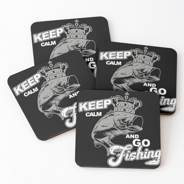 Item preview, Keep calm and go fishing, funny angler saying designed and sold by shurikaner.