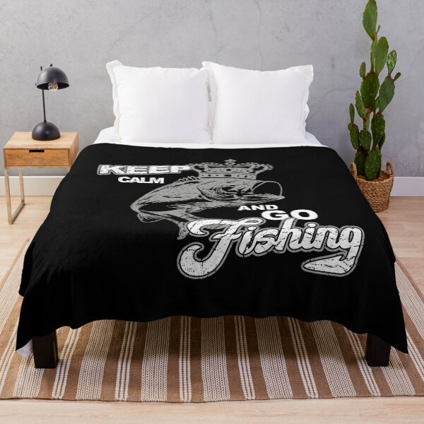 Item preview, Keep calm and go fishing, funny angler saying designed and sold by shurikaner.