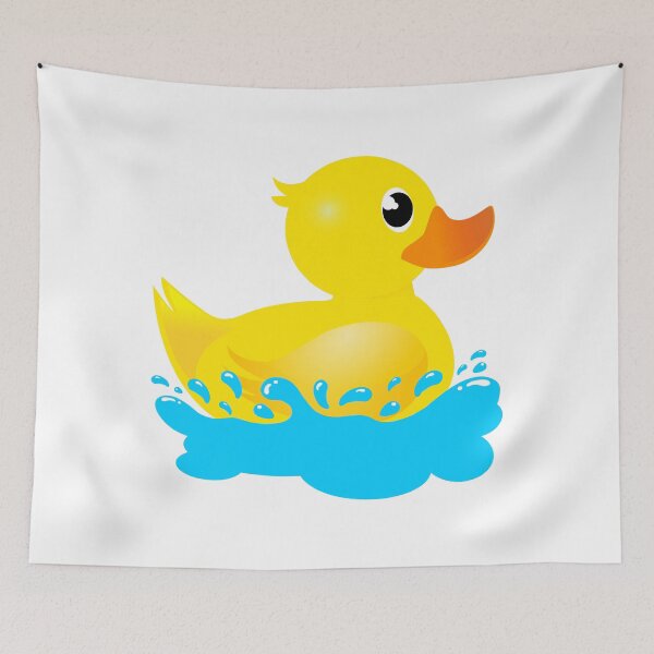 Item preview, Yellow Rubber Duck & Splash designed and sold by Happy Puppy Print On Demand.