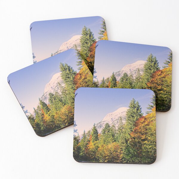 Item preview, Hohe Munde mountain hidden in autumn colors Tyrol designed and sold by Elzbieta Fazel.