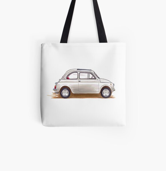 Fiat 500 All Over Print Tote Bag