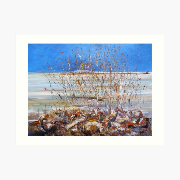 Rottnest Light -Across the waters to the mainland Art Print