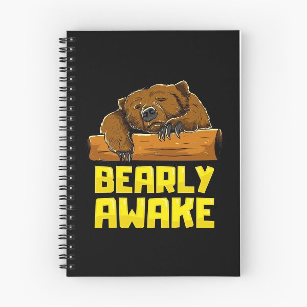 Item preview, Bearly Awake Sleeping Bear Funny Barely Sleepy Pun designed and sold by perfectpresents.
