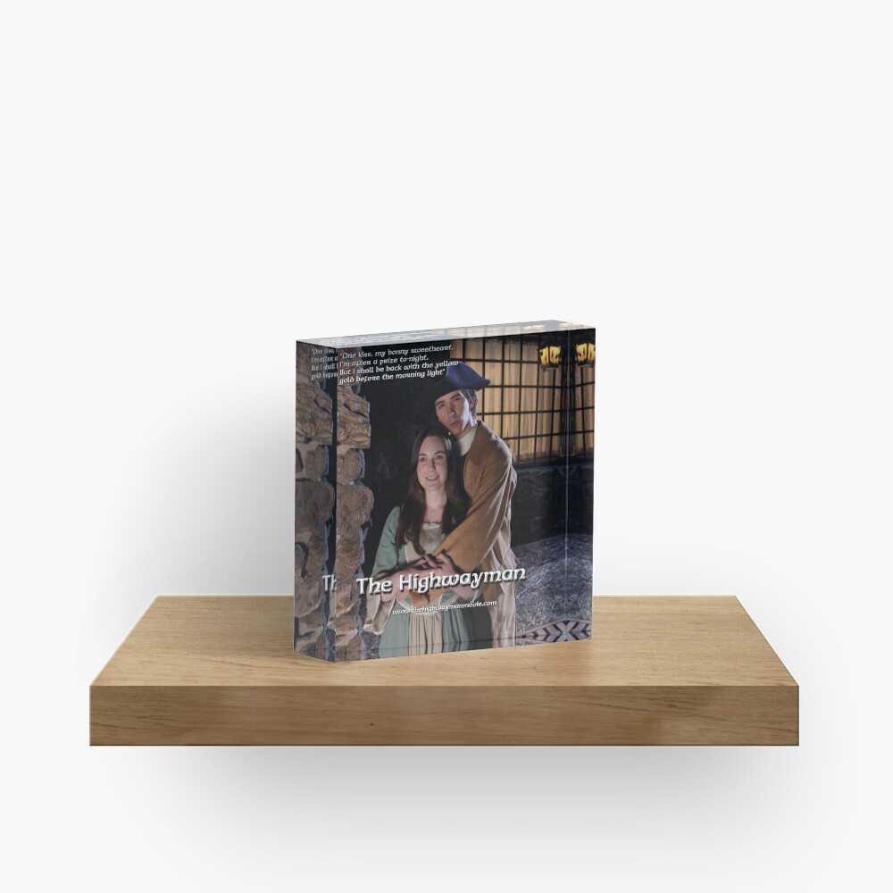 One Kiss My Bonny Sweetheart Acrylic Block