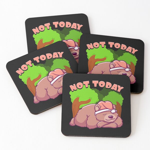 Item preview, Cute Not Today Lazy Bear Sleepy Cub Napping Pun designed and sold by perfectpresents.